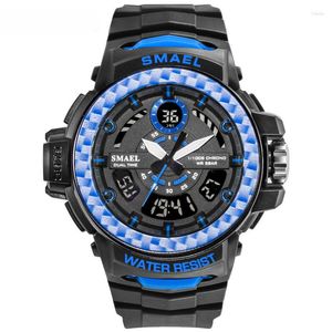 Zegarstwatches Watches Sport Wojenne Watch Cyfrowy zegarek LED Display Army Alarm Cock Relogio Masculino 8014 Waterproof