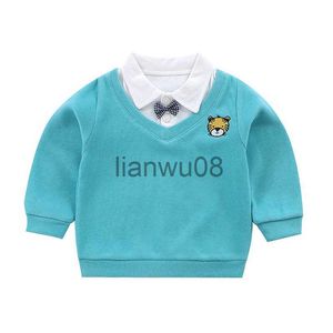 Pullover 2021 Roupas infantis Meninos suéteres de outono roupas de inverno para meninas Babi suéter infantil moletons de manga longa Oneck tops fofos x0818