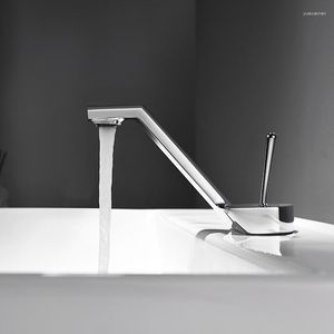 Banyo lavabo muslukları lüks musluk pirinç mikser musluk monte ve soğuk siyah/altın/gül altın/gri/krom modern