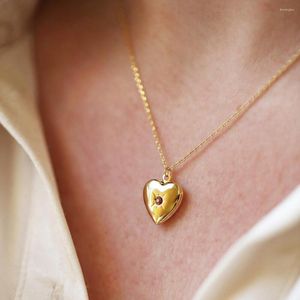 Choker Fashion Trendy Open Close Star Heart Pendant Necklace For Women's Girl Gift Jewelry Accessories