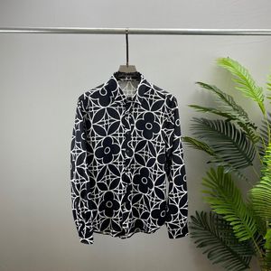 Compre camisa de impressão floral de moda masculina por atacado Botão casual de manga longa Hawaiian Set Summer Beach Designer Dress Dress Camisa#24