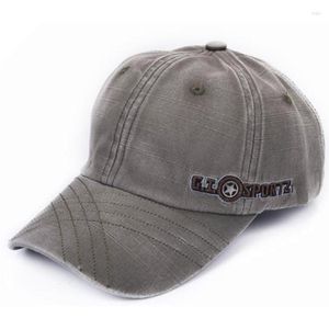 Ball Caps Spring Simple Baseball Wash To Make Old Outdoors Sunshade Fashionable Cotton Embroidery Alphabetic Hats