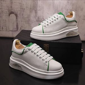 New Men's Thick Soles Air Cushion Small White Shoes Casual Shoes Korean Version All Match Sports Shoes Youth Trend Board Shoes 1AA35