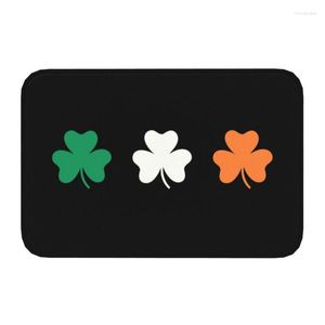 Dywany Shamrock Ireland Flag flaga frontowe MAT Anti-Slip Witamy wodoodporne irlandzkie St Patricks Day Doormat Kitchen Dywan dywan podnóżek