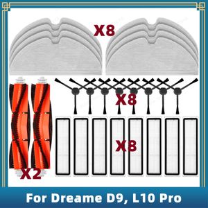 Dreame Bot L10 Pro D9 D9 MAX D9 Pro Troiver LDS Bulucu Yedek Parçalar Aksesuarlar Ana Yan Fırça Hepa Filtre Mop 230817