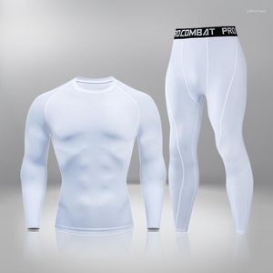 Herren thermische Unterwäsche Wintermänner warm erste Schicht Mann undrerear Set Kompression schnell trocknen zweite Haut Long Johns Sport 2 Sets