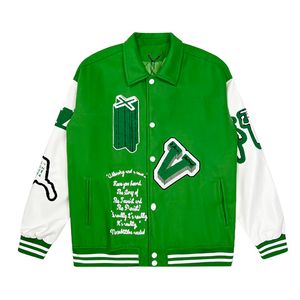 Louiseviution designer mens varsity jacka baseball coat mode kvinnor jackor broderd brev jacka ena bröst toppar par mäns kläder 992 715