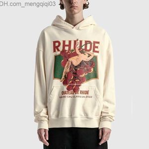 Erkek Hoodies Sweatshirts Rhode Ağır Hoodie Erkekler Süper Büyük Sokak Erkek Moda İlkbahar/Yaz Unisex Ceket Z230818