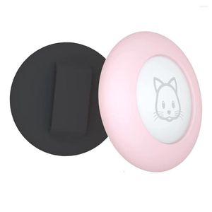 Hundhalsar Cat Collar Holder For Air Tag Compatible Apple Airtag GPS Tracker 2Pack Case Cover Black and Pink