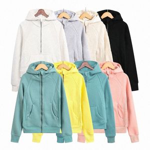 Tasarımcı Scuba Full Fermuar Spor Hoodies Ceket Takım Yoga Ceket -03 Hızlı Kuru Fitness Çalıştırıcı Hoodie Kadın Açık Spor Jogging Hoody Kalın Uzun Slee M8YZ#