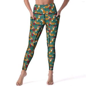 Leggings femminile festosi carini sexy stampa natalizi fitness pantaloni yoga pantaloni pieni sportivi ad alta vita femminile kawaii graphic leggins