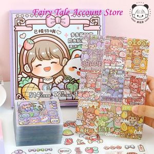 Other Decorative Stickers Telado Sauce 72 Variable Waterproof Sticker Gift Box Pet Cute Cartoon Guka Handheld Account 230818