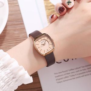 Princadeiras de pulso Mulheres moda a pulseira de couro casual assiste senhoras brancas românticas preto cool the girl bea love relógios adolescente presente