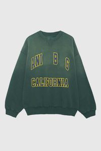 Anne Bing Designer Hoodie California Letter Sweatshirt Printed Cotton Thickened Hoodie Women Designer Round Neck Sweater 962