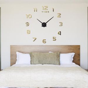 Wanduhren große digitale Uhr 3d Küche Wohnzimmer DIY modernes Design dekorativ für Zuhause