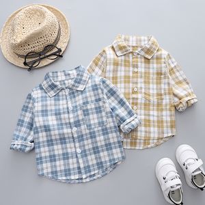 Camicie per bambini Diimuu Spring Autumn Baby Boys Cotton Cashion Shirt Girls Girls Abbigliamento Tee Bambini indossano camicetta per neonati 1 2 3 4 5 anni 230818