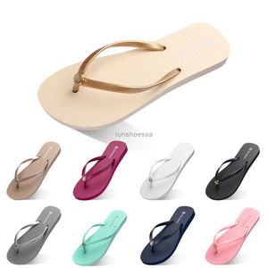 Flip Shoes tofflor Flops Kvinnor Rabatt Triple White Black Reen Orane Pink Red Womens Summer Outdoor Beach Slide Sneaker483 S