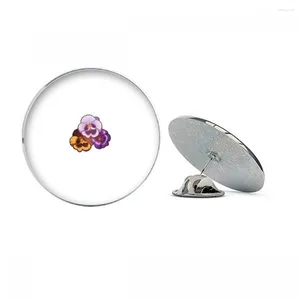 Броши Iceland Pansy Botany Round Metal Tack Hat Pin