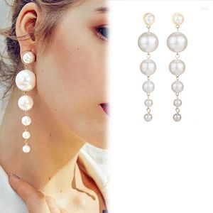 Bolzenohrringe natürlicher Süßwasser -Splitter Ohrring Kultivierte weiße Perle für Frauen Schmuck Großhandel Koreanische Mode