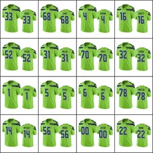 Seattle''Seahawks''Men 33 Jamal Adams 16 Tyler Lockett 89 Doug Baldwin14 D.K.Maglia Metcalf Women Youth''NFL Custom Color Rush Limited