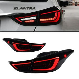 Автомобильные задние фонари для Hyundai Elantra Taillight 20 11-20 16 Светодиодная лампа+сигнал поворота+тормоз+обратный светодиодный свет