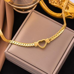 Catene non dissolvenza in acciaio inossidabile collana grossolana fottuta catena di colore gold women women party gioielli