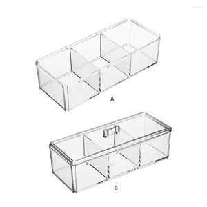 Bath Accessory Set Plastic Transparent Makeup Storage Organizer Multi-functional And Durable Widely Organizers