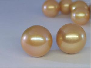 Pietre preziose gemme gigante da 12-13 mm cinese naturale tè reale oro rotondo a metà buco