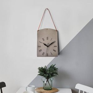 壁の時計審美的なサイレントビンテージクロックリビングルームユニークな寝室メカニズム装飾的なワンドゥルwohnzimmer飾り