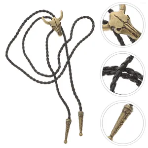 Bow Ties Bolo Tie Western Men's Necklace Chain Men levererar cowgirl Tillbehör Kvinnor Män cowboy -slips