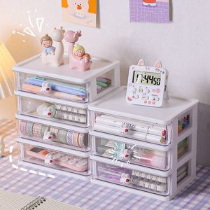 Pencil Cases Stationery Pocket Student Desktop Storage Box Drawer Type Sorting Children's Hair Accessories Desk Overhand Account Pen Holder 230818