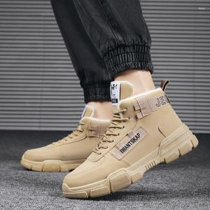 Stiefel Winter Männer wasserdichte warme Fell Schnee Outdoor Arbeit Gelegenheitsschuhe Militärische Kampf Männer Herren Herren