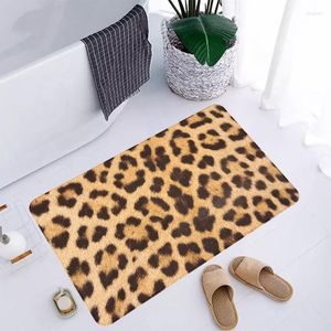 Tapetes de leopardo porto de grão de leopara e não deslizam e lavável decoração de tapete de moda tapete de moda entra