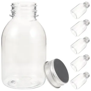 Garrafas de armazenamento 6 pcs mini bebidas reutilizáveis ​​de água hi hi chá suco recarregável plástico pequeno suco