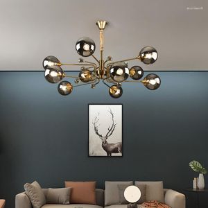 Chandeliers Glass Ball Lampshade Kitchen Pendant Lights Decorate Lamp Nordic Ceiling Chandelier