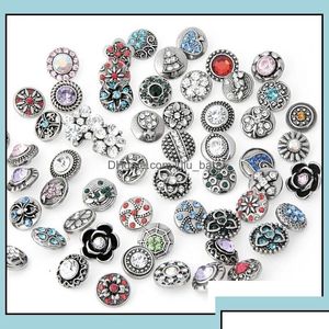 Charm armband smycken 12mm snap -knapp blandad stil diy utbytbara bitknappar passar noosa ingefära droppleverans 2021 dkhz4 dh0dq