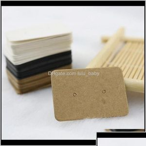 Tags Price Card 2535Cm Kraft Paper Stud Earrings Jewelry Display Retail Earring Hang Label Hooks Cardboard Tags Sv9El Pxgmm Drop Deli Dh1V7