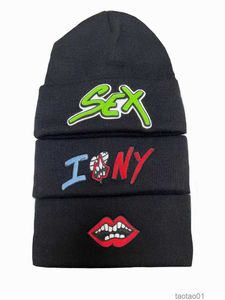 BeanieskullキャップトレンドトレンドヒップホップスケートボードコールドハットセックスレコードMatty Boy Embroidered Leather Men and Women All-Matchカジュアル230324PC6N