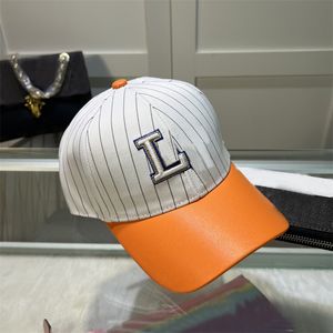 Designer casual Caps de luxo chapéus letra listrada de letras impressas de beisebol unissex Fashion Street Outdoor Sunhat Baseball Cap Hatt Ajustable