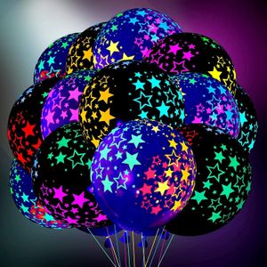 Outros suprimentos de festa do evento 1020pcs 12 polegadas Balão fluorescente brilho no escuro Luminous Love Heart Latex Baloon para decoração de aniversário de casamento 230818