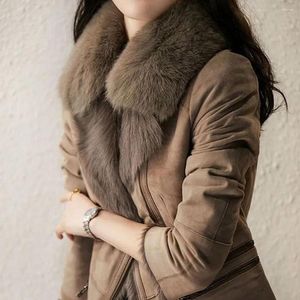 Women's Fur Winter 2023 Women Double-Faced Coat Fashion Temperament Eco-Friendly Daily Commute Jacket Female