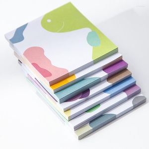 50sheets Kawaii Cow Patterned Notepad Sketchbook Aesthetic Stationery Supplies Office Accessories For Desk Sticky Notes