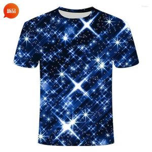 Męskie koszulki T-shirt 3D Digital Printing krótko-rękawo spersonalizowani, ponadgrzeznani mężczyźni o-Collar Top