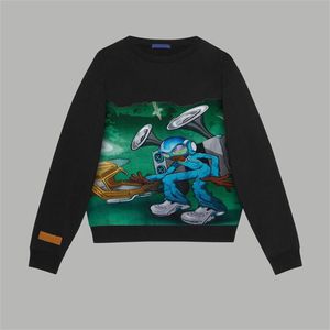 2023SS Erkekler Artı Beden Hoodies Sweatshirt Sonbahar/Kış Kızarmış Sokak Mektubu Logosu Grafik Baskı Hoodie Çift Sweatshirt I853S3