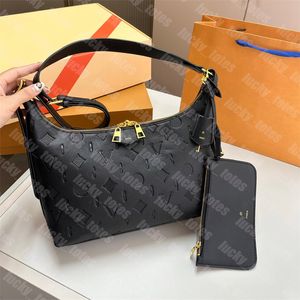 Bolsas esportivas de designer de designer de couro empreinte feminino luxuria designers sob bolsas de ombro Big Hobo com estoque de bolsa em relevo Shopper