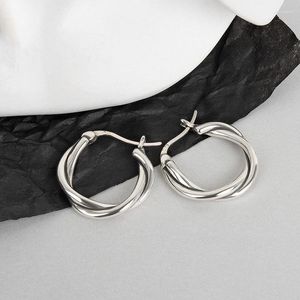 Hoop Earrings NBNB Vintage Multilayer Twisted Lines For Women Girl Party Piercing Jewelry Retro Silver Color Female's