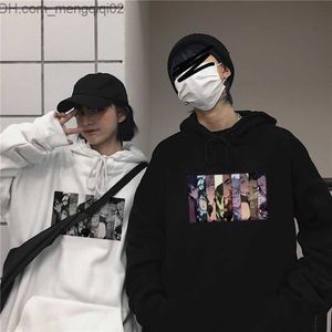 Erkek Hoodies Sweatshirts Moda Hoodie Anime Anime Kimetsu Hayır Yaiba Sütun Karikatür Hoodie Erkek Hip Hop Süper Top Harajuku Demon Killer Unisex Sweatshirt Z230818