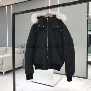 Men's Down High Quality Real Fur Winter Mens Mooses Ballistic Bomber Parka Jackets Warm Outwear Coat Windproof Short 8 AFBS