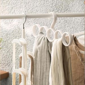 Hangers 1PCS 5Holes Clothes Tie Belt Shawl Scarf Hanger Display Holder Closet Organizer Hook