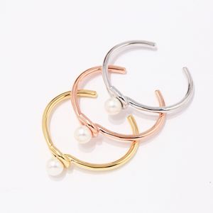 Bangle per Woman Brand Designer Reproductions ufficiale Style Classic Pearls Luxury 925 Silver T0P Advanced Materials Premium Regali con Box 007